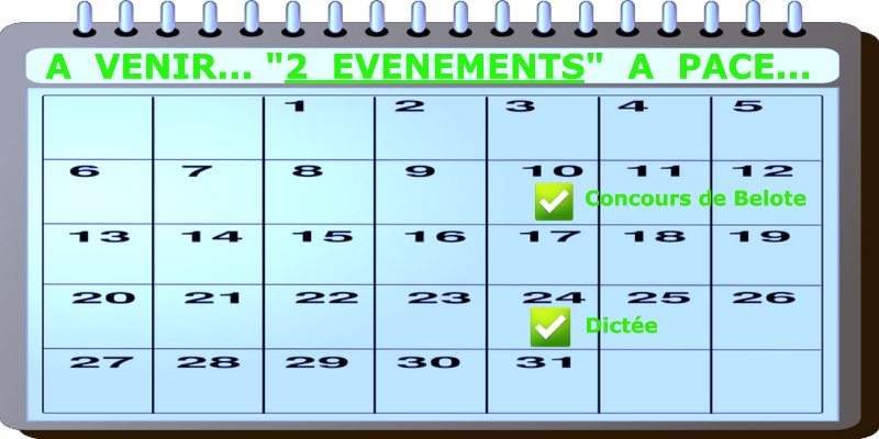 2 événements à venir à Pacé…
